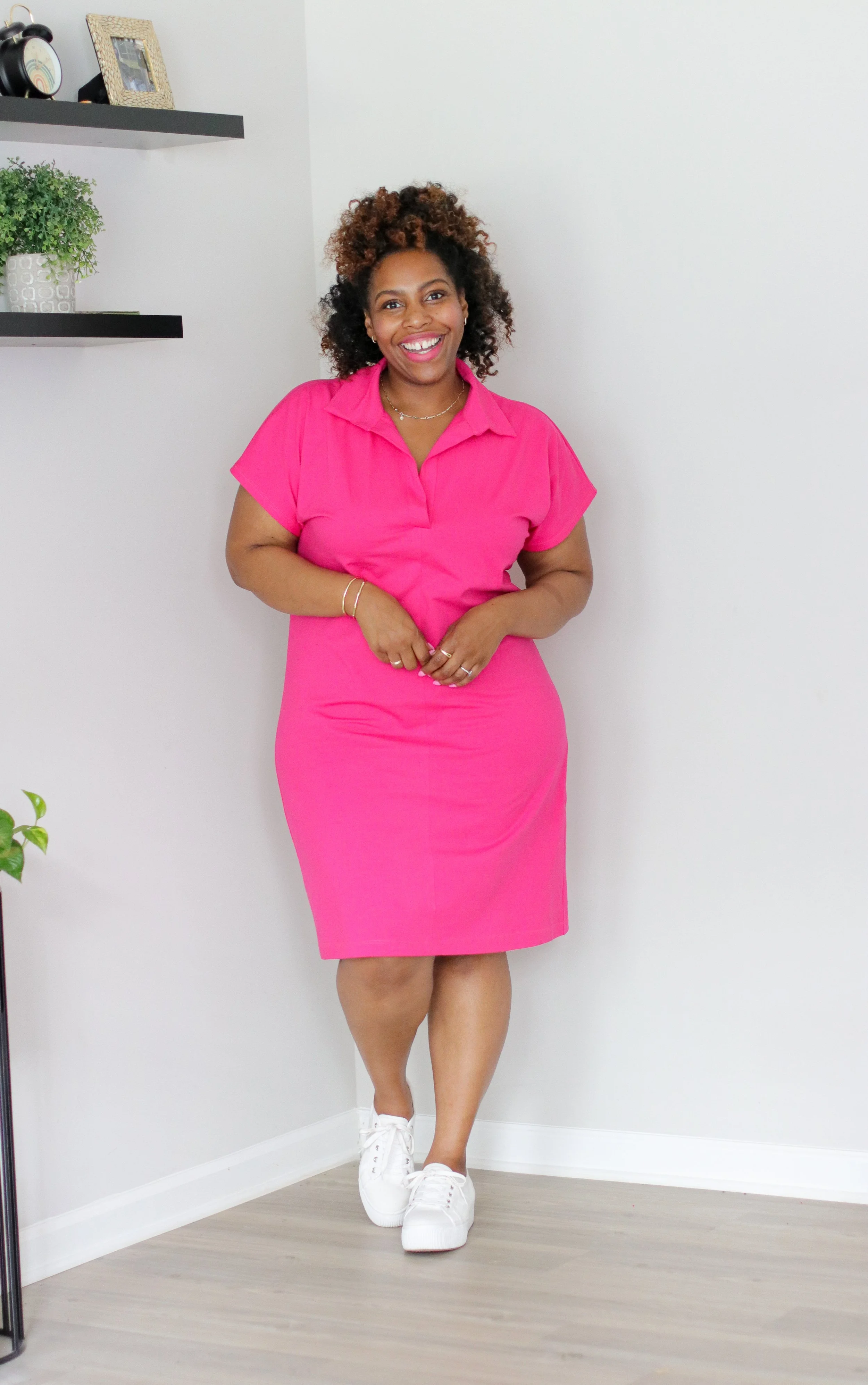 pink collar knit dress: simplicity 9741 — brittany j jones